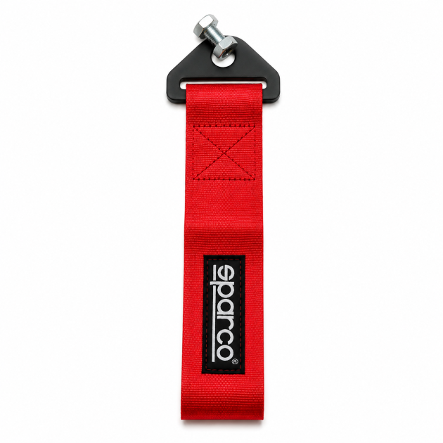 cinta cable remolque tuning paragolpe sparco roja