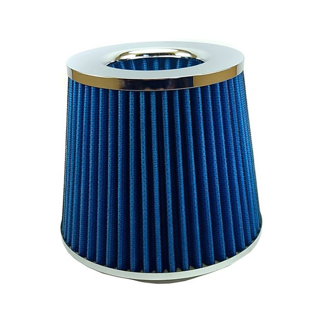 filtro de aire bi conico competicion 76mm azul oregon