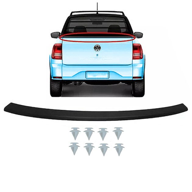moldura superior de porton trasero vw saveiro g7 2016 2022
