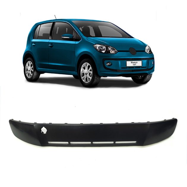 moldura aplique central de paragolpe vw up! 2015 2016 sin agujero