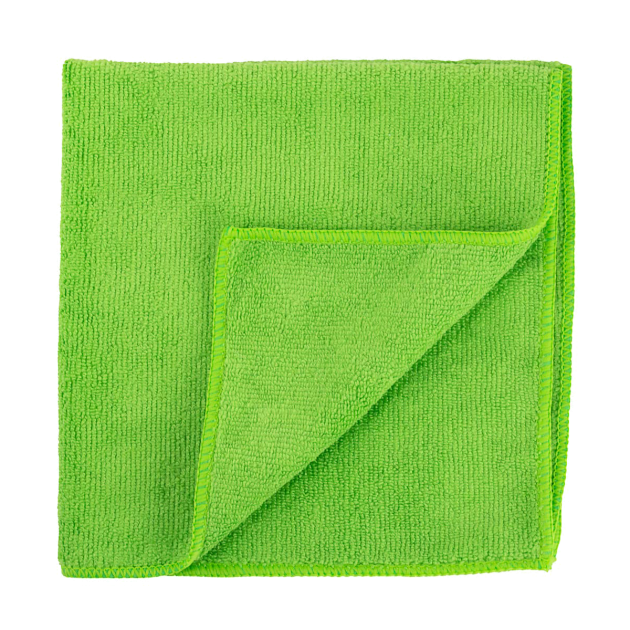 paño de secado limpieza microfibra 40 x 40 cm verde