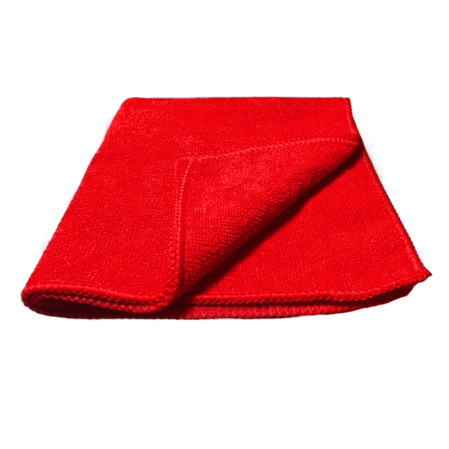 paño de secado limpieza microfibra 40 x 40 cm rojo