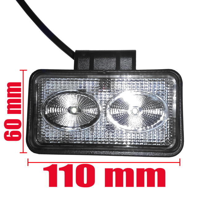 faro farol auxiliar caminero led rectangular 6 led 10 30v (copia)