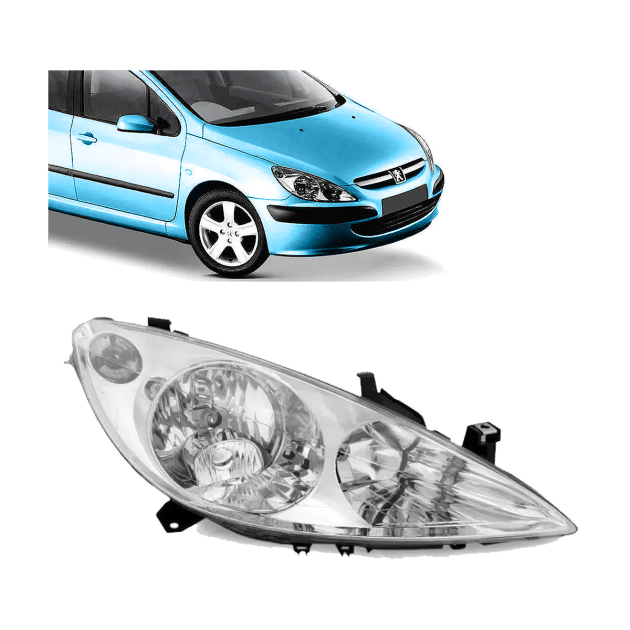 semioptica derecha peugeot 307 2001 2006