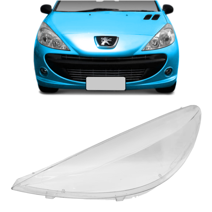 acrilico policarbonato de semioptica peugeot 207 compact izquierdo