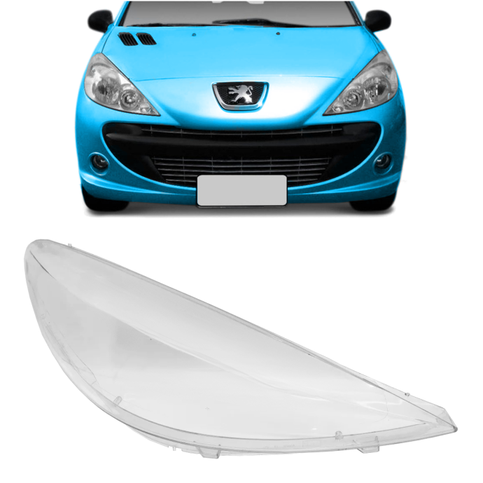 acrilico policarbonato de semioptica peugeot 207 compact derecho