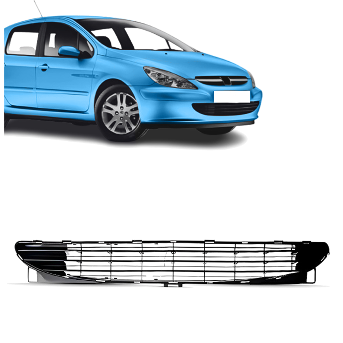 rejilla central de paragolpe peugeot 307 2001 2006