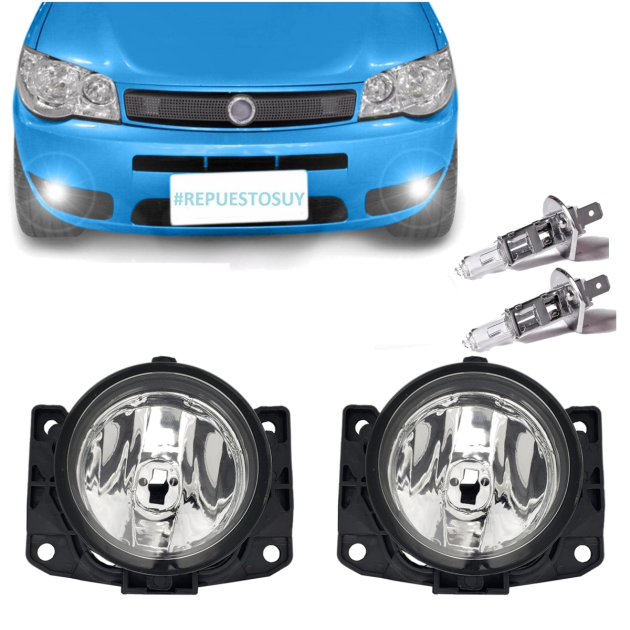 kit 2 faros auxiliar caminero fiat palio siena fase 2 2005 /...