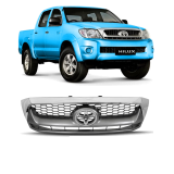 careta toyota hilux 2008 2011 gris moldura cromada