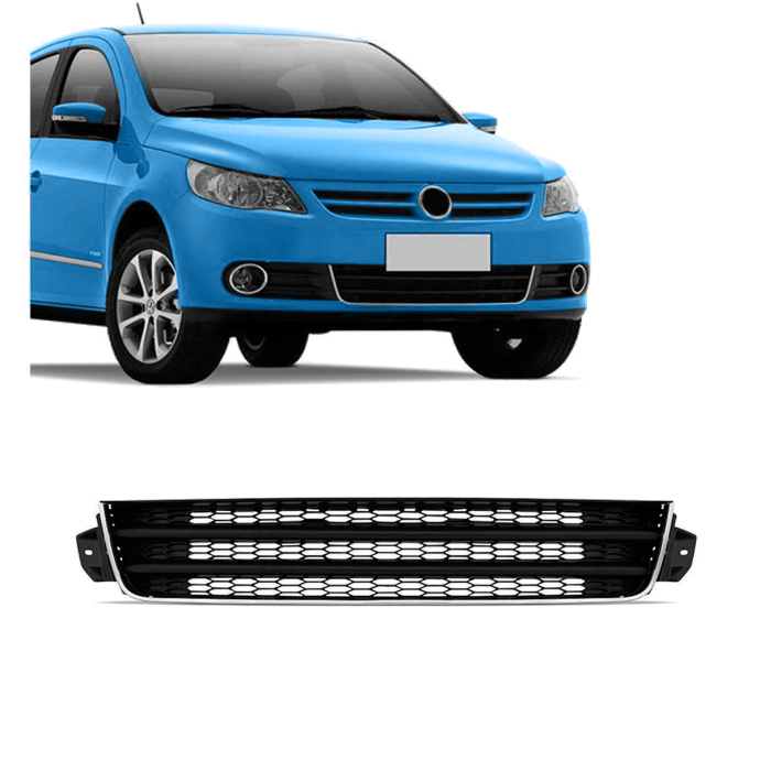 rejilla central d paragolpe c/ moldura cromada vw saveiro g5 2009 2013