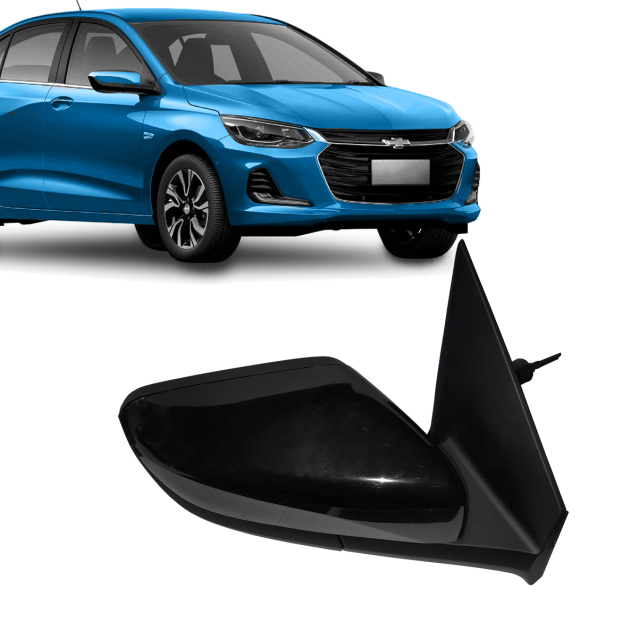 espejo con control izquierdo chevrolet onix 2020/... plus