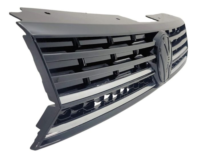 careta negra con moldura cromada vw saveiro g7 2016/...