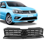 careta negra con moldura cromada vw saveiro g7 2016/...