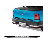 emblema adhesivo insignia porton trasero saveiro cross negro