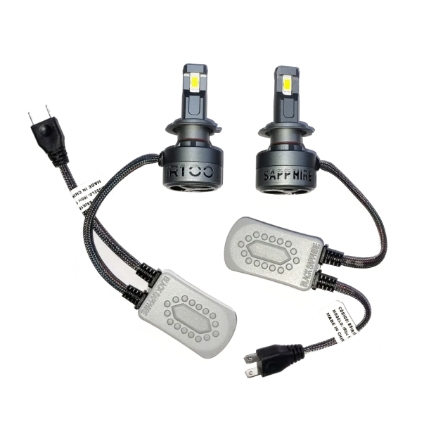 cree led h7 ir100 iron black sapphire super canbus 75w