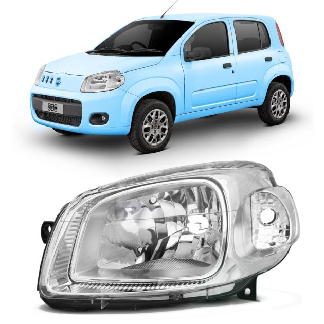 semioptica cromada izquierda fiat uno evo base 2010 2014