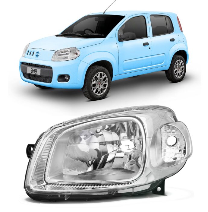 semioptica cromada izquierda fiat uno evo base 2010 2014