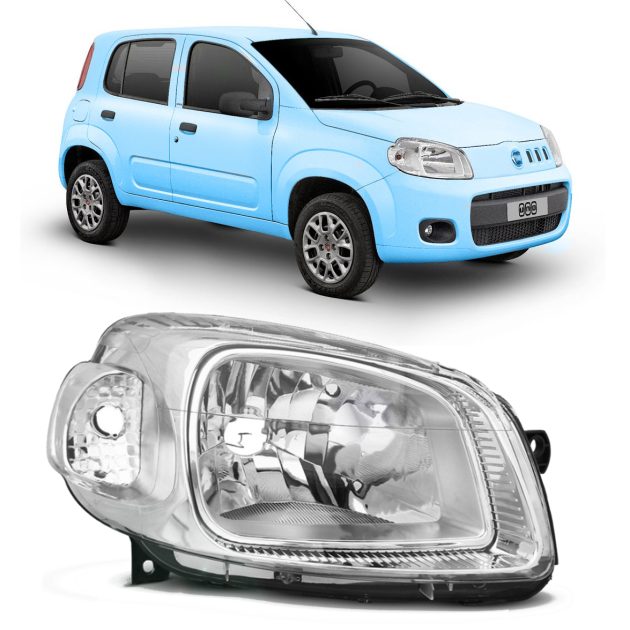 semioptica cromada derecha fiat uno evo base 2010 2014