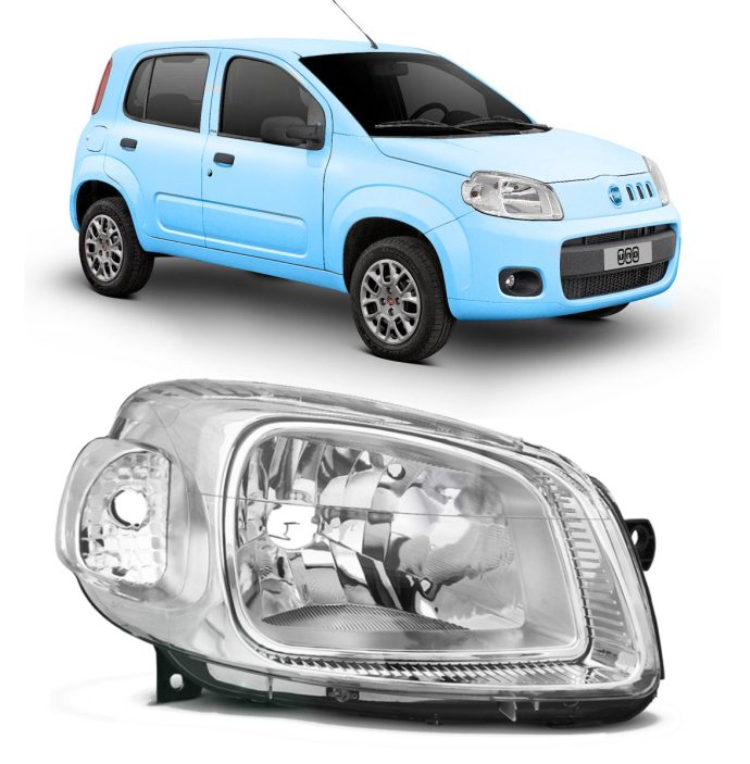 semioptica cromada derecha fiat uno evo base 2010 2014