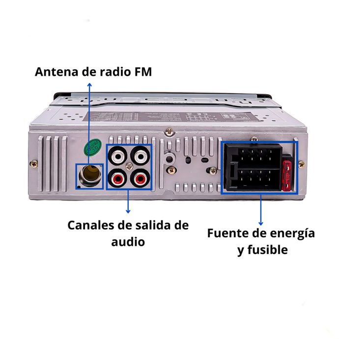 radio bluetooth frente fijo sd mp3 usb radio fm aux oregon or 1000