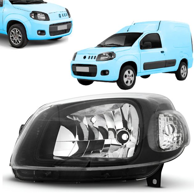 semioptica izquierda fondo negro fiat fiorino fire evo 2014 – 2021