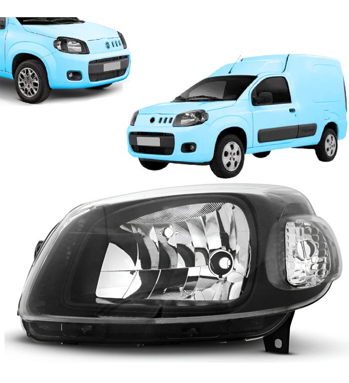 semioptica izquierda fondo negro fiat fiorino fire evo 2014 – 2021