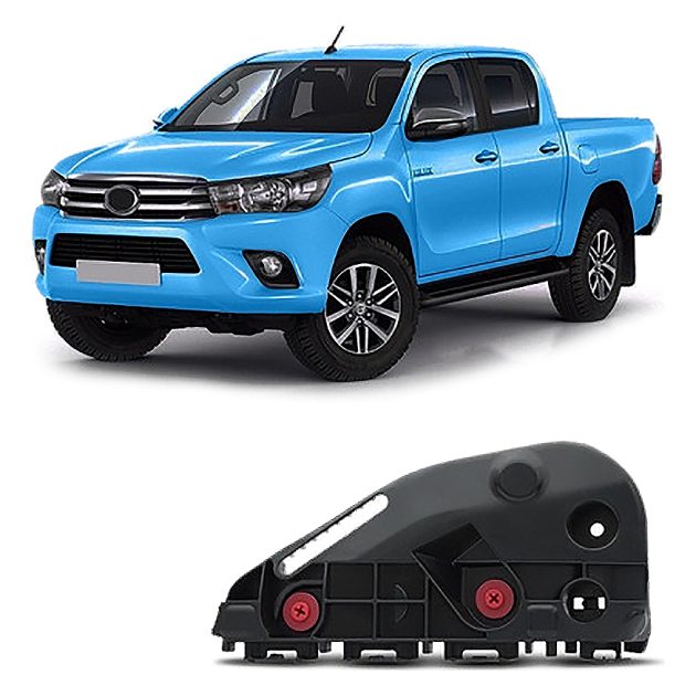 soporte guia de paragolpe toyota hilux 4x4 2016 2018 revo