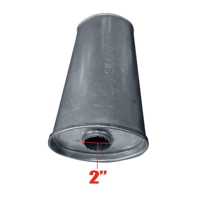 silenciador caño de escape universal adaptable 42cm