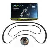 kit correas + tensor accesorios vw gol g5 6pk1200 3pk796 hutchinson