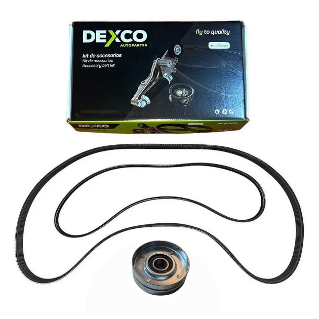 kit correas + tensor accesorios vw gol g5 6pk1200 3pk796 hutchinson