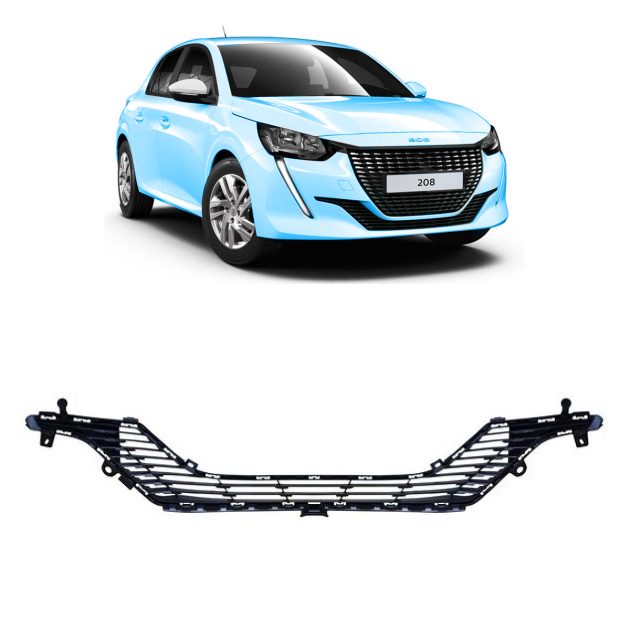 rejilla inferior de paragolpe peugeot 208 2020 2023