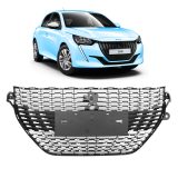 rejilla central de paragolpe cromada peugeot 208 2020 2023