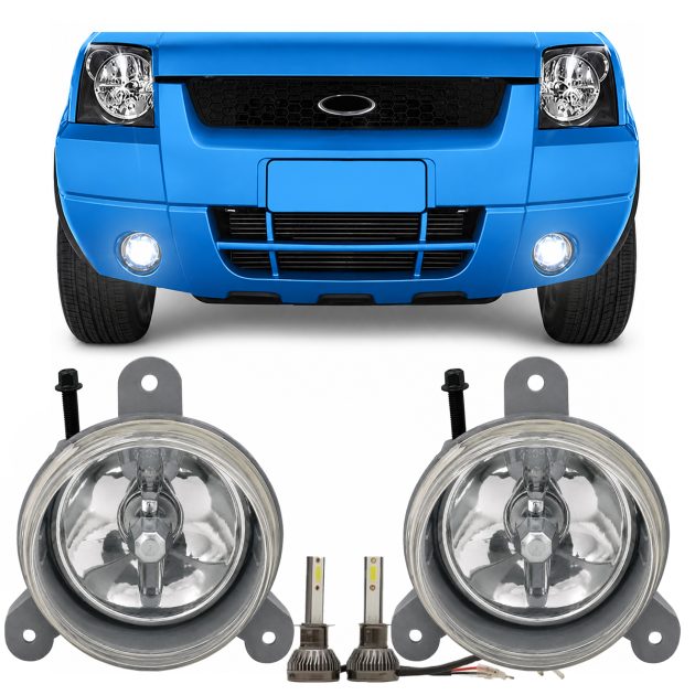kit 2 faro auxiliar camineros ford ranger 2006 / 2009