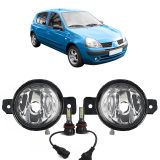 kit 2 faros auxiliar camineros + 2 led renault clio 2003 2006