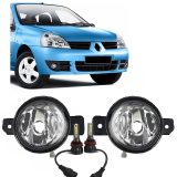 kit 2 faros auxiliar camineros + 2 led renault clio 2003 2006