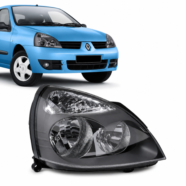 semioptica derecha renault clio 2003 2006 fondo gris