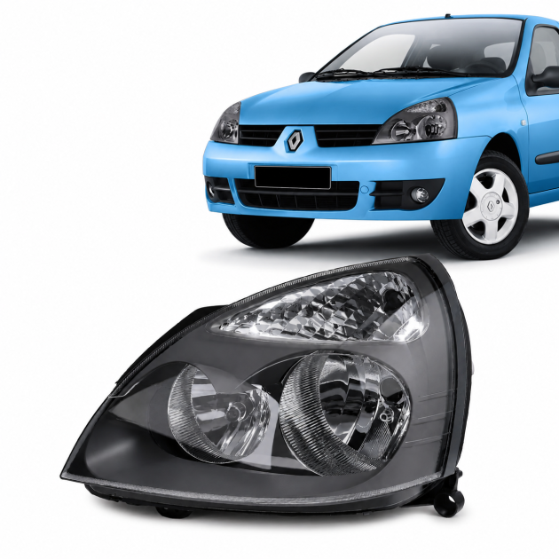 semioptica izquierda renault clio 2003 2006 fondo gris