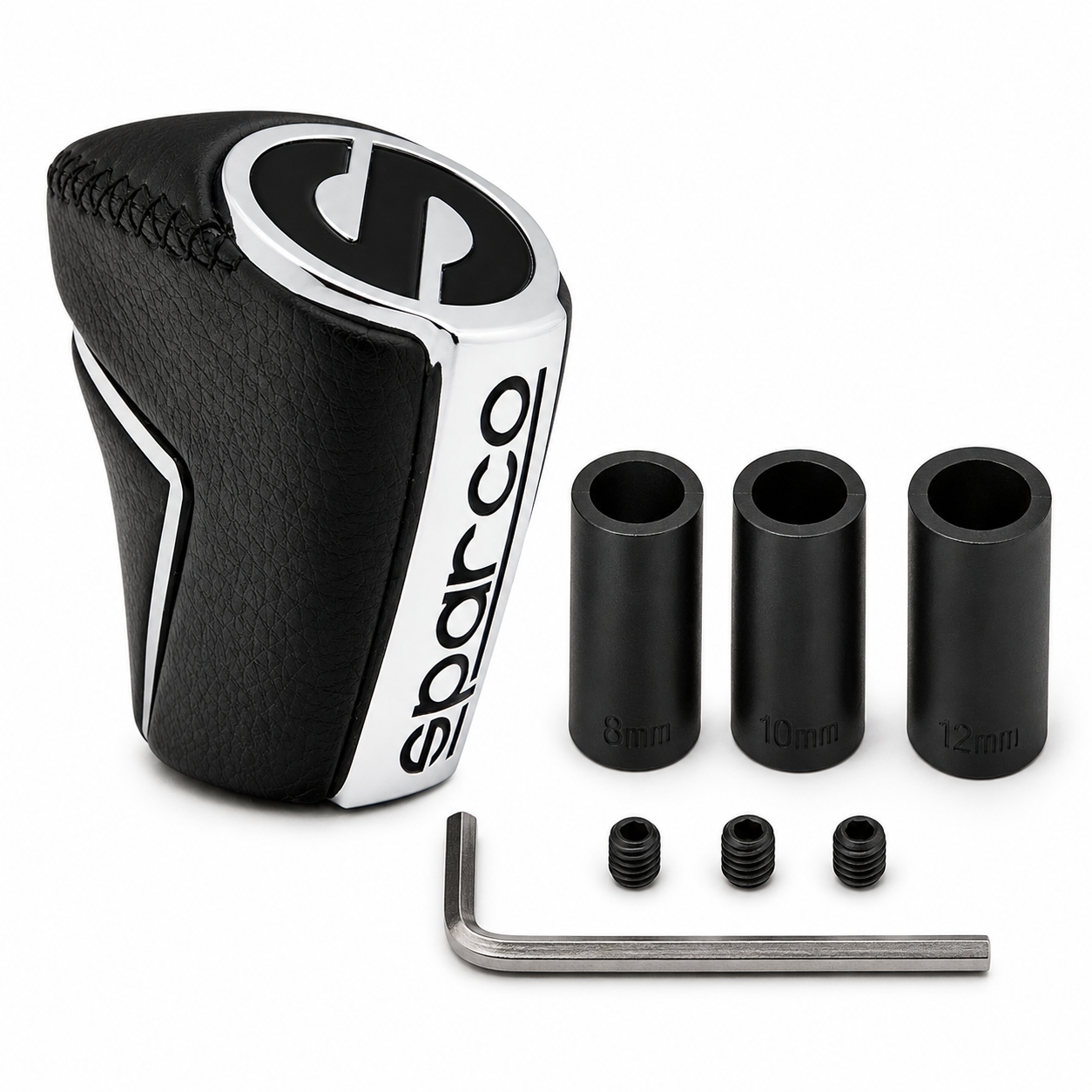 pomo perilla palanca cambios sparco cuero