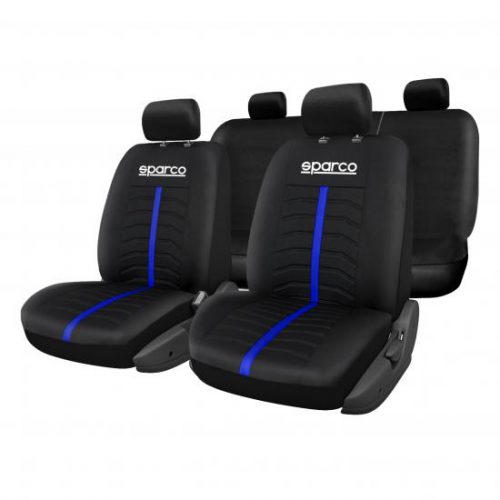 cubre asiento sparco negro/azul 11 piezas spc3502bl