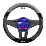 cubre volante sparco 38cm cuero negro/rojo universal (copia)