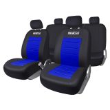 cubre asiento sparco duo negro y rojo 9 piezas sps425rd