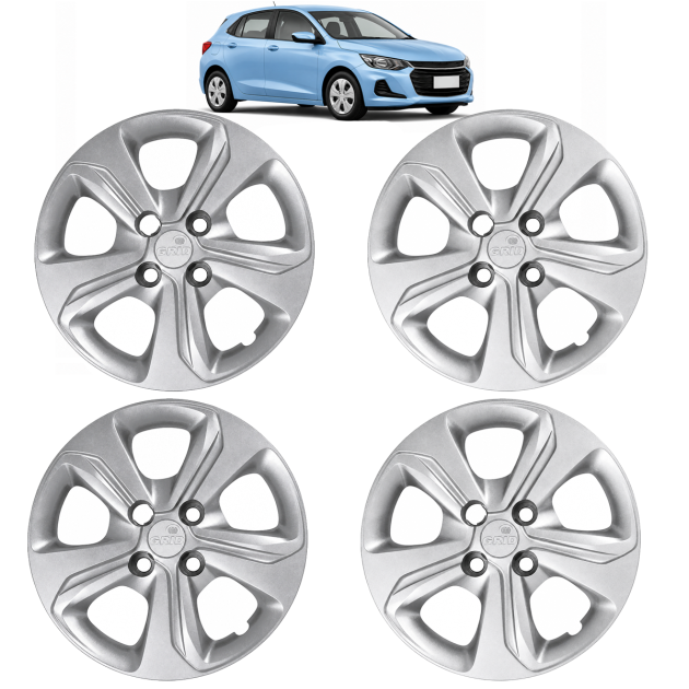 kit 4 tazas chevrolet onix joy plus 2020 / r 14