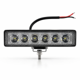 faro auxiliar caminero rectangular led luxled 18w 6 led 12/24v dj1112spepi