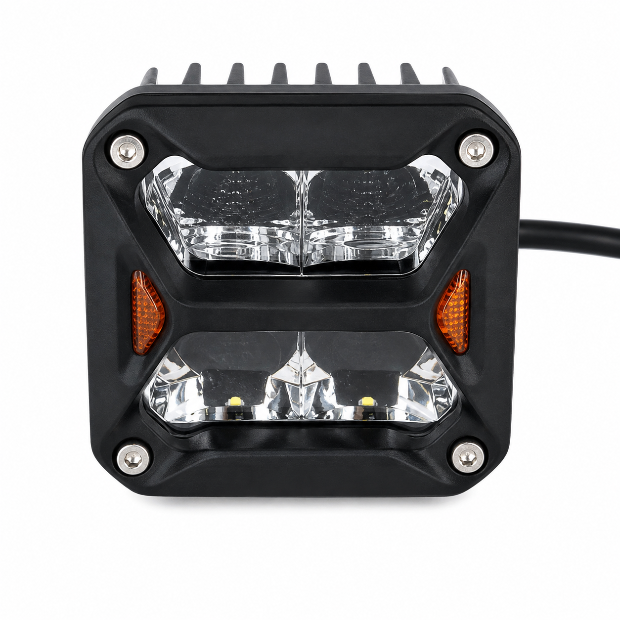 faro led iron dj5900mini 20w 3" blanco con giro Ámbar 12/24v