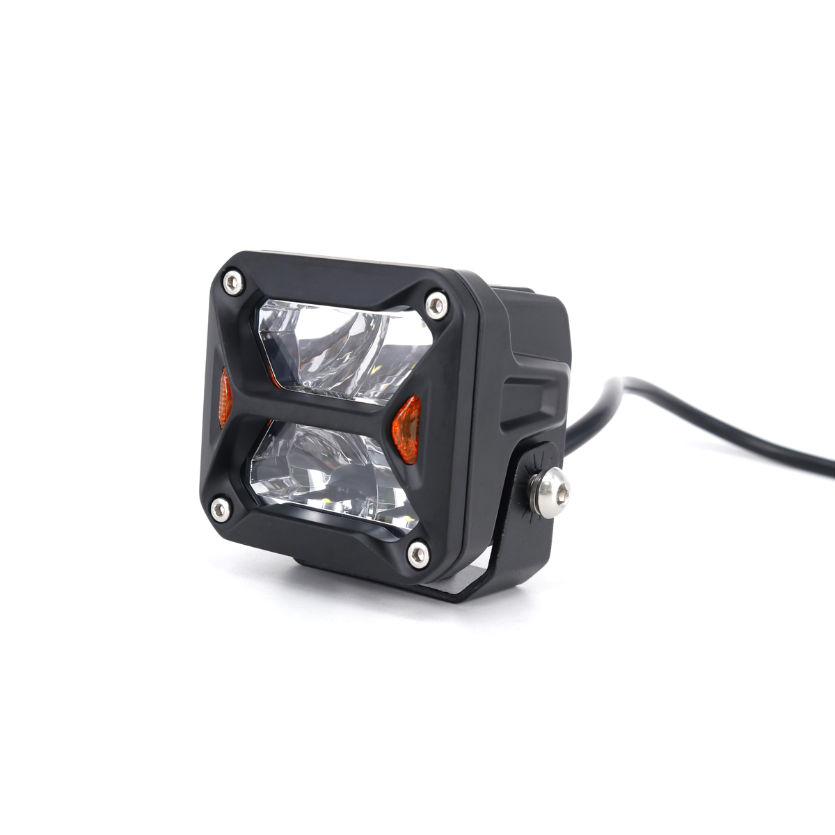 faro led iron dj5900mini 20w 3" blanco con giro Ámbar 12/24v