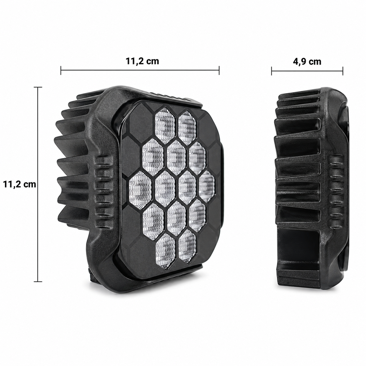 faro led iron ir100 cuadrado 4,4 90w osram 12/24v dj6920max