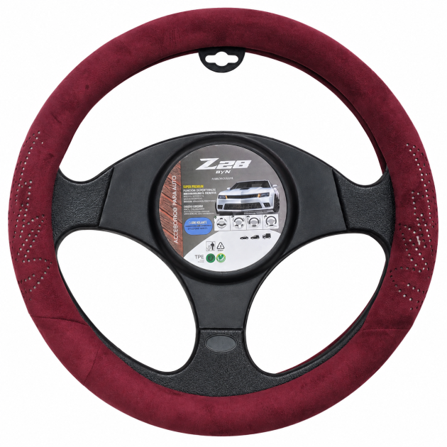 cubre volante bordó gamuza 38 cm cv 014