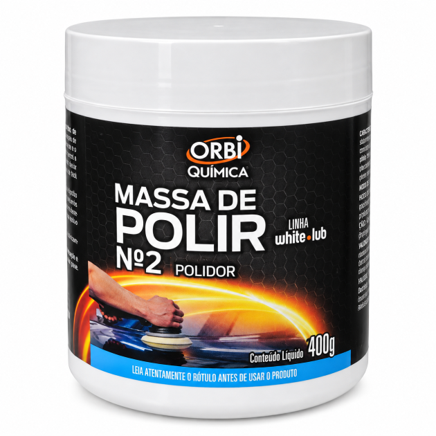 pasta de pulir orbi nº2 automotriz alto poder abrasivo 400g