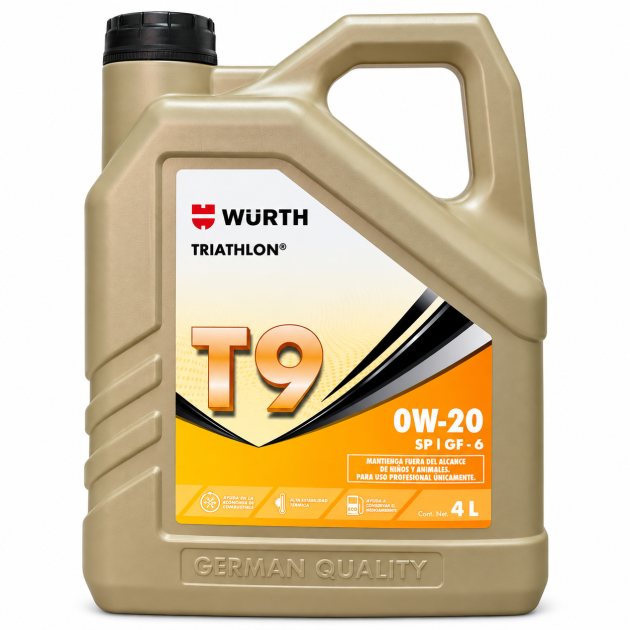 aceite motor wurth triathlon t9 0w20 api sp gf 6 4 litros