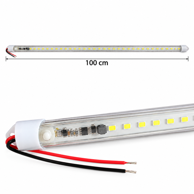 plafón barra led interior 100cm 9 36v blanco dj6936bla furgon motorhome camper camioneta camion